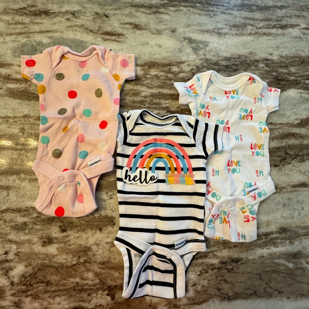 Premie onesies x3 never worn